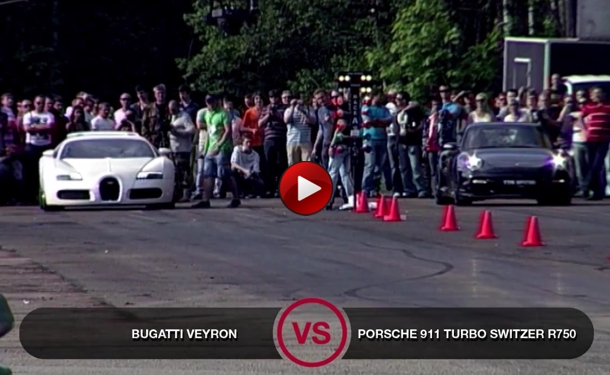 Bugatti Veyron vs Porsche 911 Turbo Switzer R750